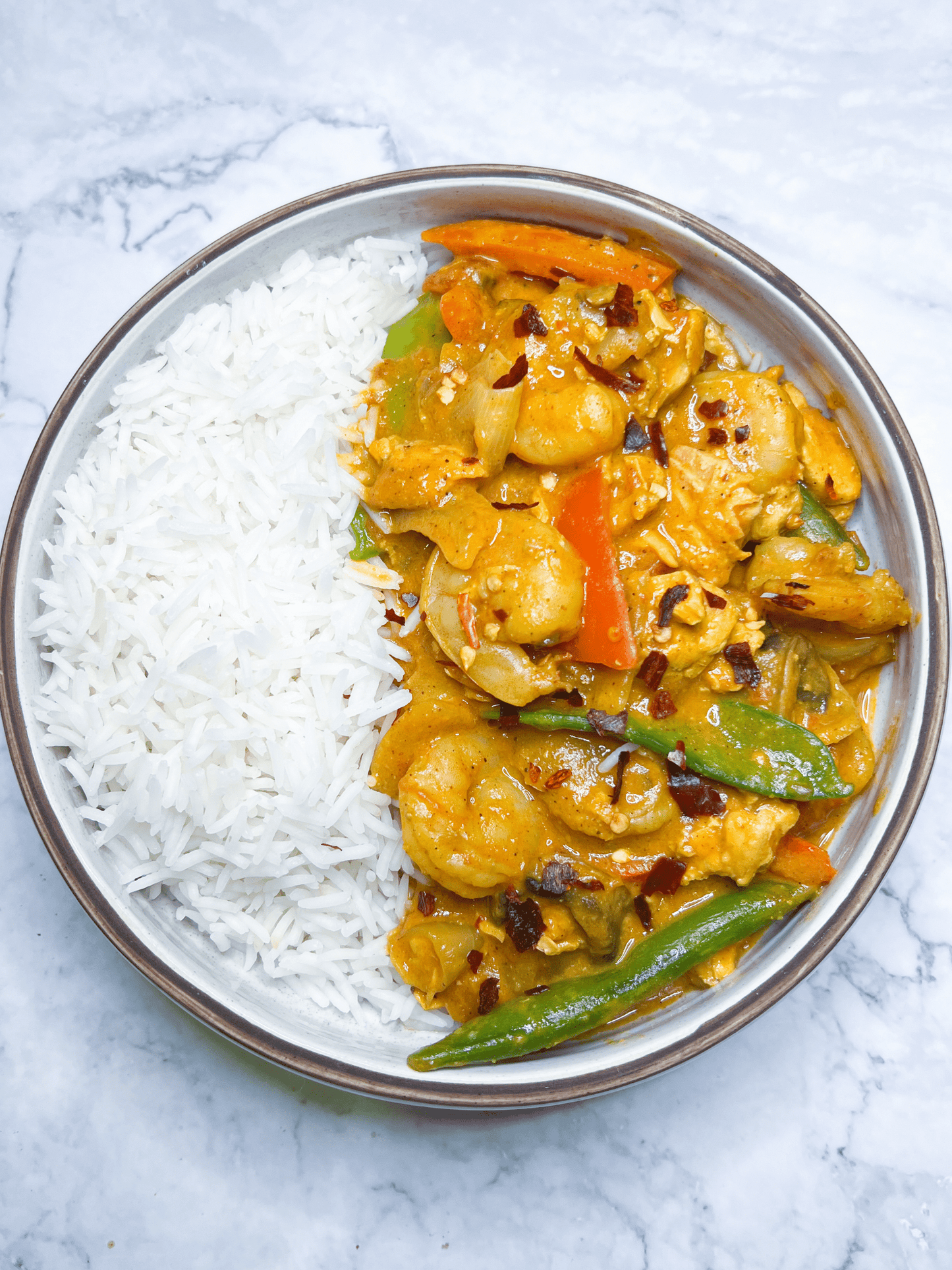 Blackanese prawn curry