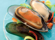 NEW garlic n herb large Green shell mussles x 10